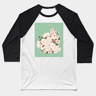 Blooming peony, magnolia and cherry Baseball T-Shirt